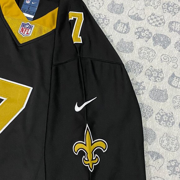 Nike New Orleans Saints Hill No.7 Black Jersey - Picture 5 of 7